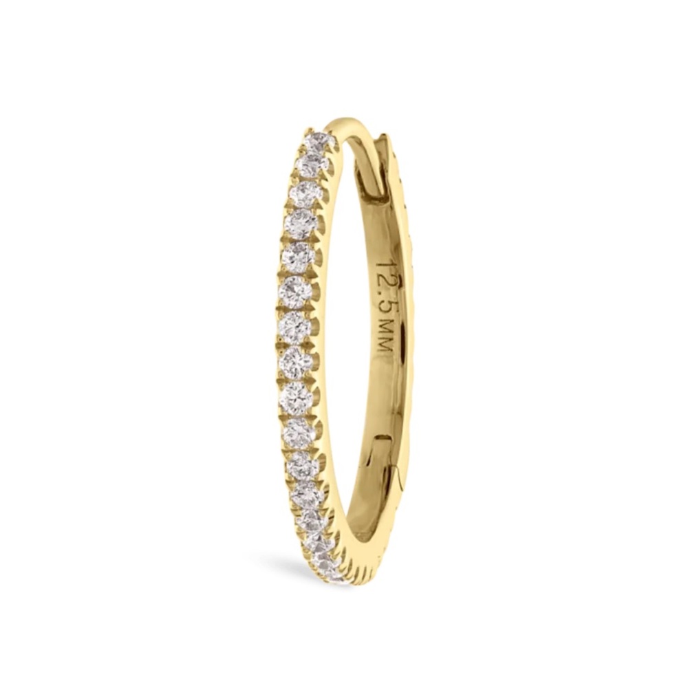 NIB Maria Tash Diamond Eternity Hoop Earring